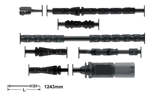 Cable Sensor Balatas Traseras Bmw X3 X4 F25 F26 1243mm Foto 3
