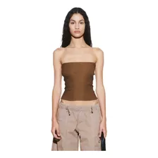 Top Strapless Dree Marron Ay Not Dead