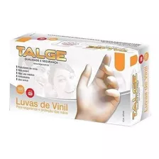 Luvas Descartáveis Talge Cor Transparente Tamanho G De Vinil Em Kit De 10 X 100 Unidades 