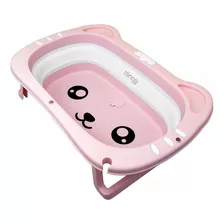 Banheira Infantil Retrátil Rosa P/ Bebê Tipo Ofurô Dobrável