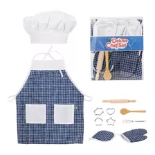 Juego Chef De Cocina Para Niño, Rol De Chef Disfraz 11pzs