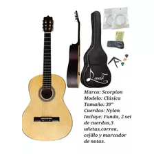 Guitarras Clasicas Nuevas 39 , Cuerdas Nylon + Kit Completo