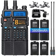 Radio Uv5r De 8 W, Radio De Mano De Doble Banda Vhf/uhf...