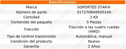 1 Pack Soportes Goma Escape Ford F-250 V8 7.3l 88/96 S Star Foto 2