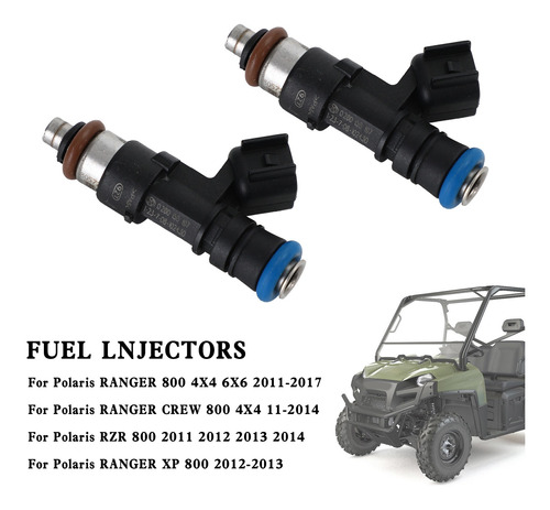 2 Inyectores De Combustible Para Polaris Ranger Xp 800 Rzr80 Foto 4