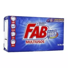 Jabon Detergente Fab En Barra 300 Gr Floral