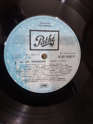 Jacques Offenbach - La Vie Parisiene - vinilo 1980