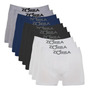 Kit 10 Cuecas Boxer Zorba Box Algodão Sem Costura Original 3 Brancos - 2 Marinhos - 2 Mesclas - 3 Pretos Confortável Respirável G ( 46 - 48 ) Cueca Box Cueca Algodão Cueca Sem Costura