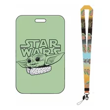 Portacredencial Star Wars Lanyard Yoda Gafet