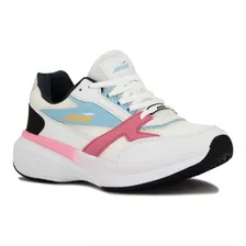 Avia Zapatillas Acordonadas Para Dama Rebecca- White/plum