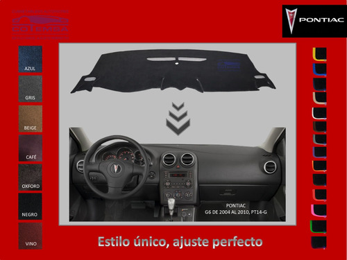 Cubre Tablero Pontiac G6 Gtp 2004 Al 2010 Foto 5