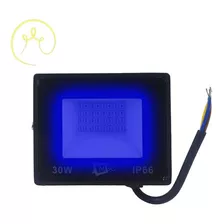 Refletor Holofote 30w Luz Azul A Prova D' Agua Bivolt Ip66