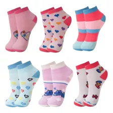 Kit 12 Pares Meias Infantil Kids Algodão Atacado Colorida