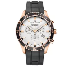 Reloj Claude Bernard Aquarider 1022337rncaair | Color De La Malla Negro Color Del Bisel Negro Color Del Fondo Plateado