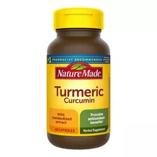 Nature Made Turmeric Curcumin Curcuma Antioxidante 60 Cap Sabor N/a