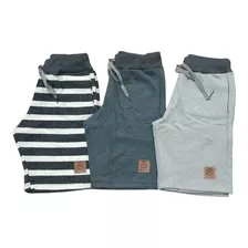 Kit 3 Bermudas Infantil Criança Menino Envio Imediato!!!