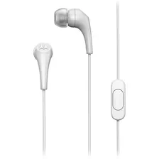Audífonos Motorola Earbuds 2- S In Ear Línea 2022 Jack 3.5 Blanco