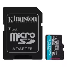 Memoria Microsd De 256 Gb Kingston, Clase U3, V30, A2