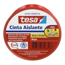 Cinta Aislante Rojo 10m X 19mm