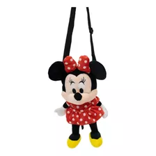 Bolsa Infantil Pelúcia Minnie Disney Licenciada 23 Cm