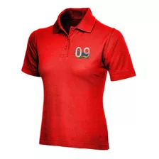 Camisa Gola Polo Babylook Feminina Bordada Uniforme 3 Botões