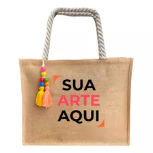 15 Bolsas De Praia Personalizada Estampa Com Sua Logomarca