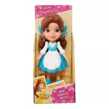 Boneca Mini Toddler Princesas Bella Vestido Azul 1263