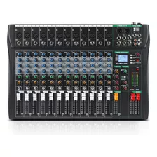 Xtuga Ct120 Mezclador De Audio Profesional De 12 Canales Par