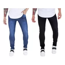 Kit 02 Calças Jeans Masculina Skinny Cores