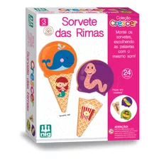 Brinquedo Educativo Sorvete De Rimas Coleção Crescer Nig