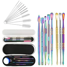 19 Pieces Wax Carving Stainless Steel Concentrate Tool Doubl