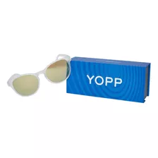 Óculos De Sol Yopp Polarizado Uv400 Redondinho Pingo De Mel