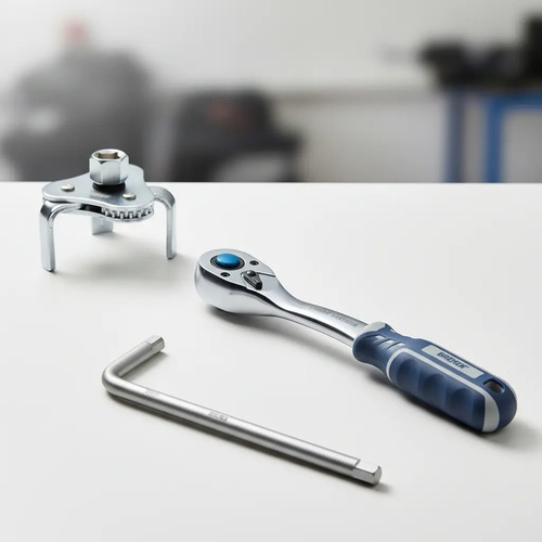 Kit Bremen: Llave Crique Reversible 72 Dientes Enc 1/2 + Llave Saca Filtro 3 Patas 63-102mm + Llave Tapón Carter 8-10mm