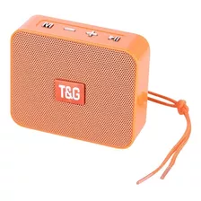 Caixa De Som Pequena Tg-166 Bluetooth Laranja