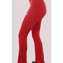 Uniforme Clínico Pantalón Mujer Flex Pro Rojo