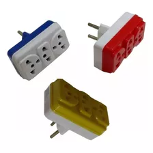 3 Adaptador Todas Tomadas Padrão Antigo Benjamin Triplo 110v/220v