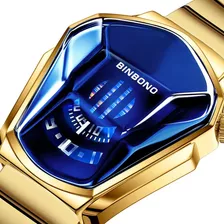 Reloj De Pulsera Dorado Para Hombre Reloj De Pulsera Cronógr