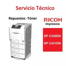 Servicio Técnico Ricoh Impresora Color Sp C430dn Sp C431dn