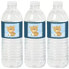 Baby Boy Teddy Bear - Etiquetas Adhesivas Para Botellas De A