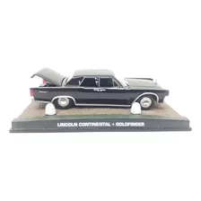 Miniatura Lincoln Continental Goldfinger Coleção J Bond 007 