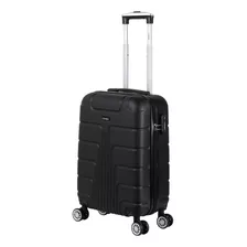 Maleta De Mano Cabina Viaje Carry On 20in 10kg Con Candado Color Negro