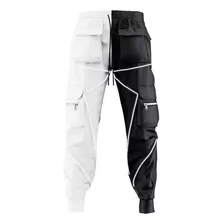 Novas Calças Cargo Refletivas Masculinas Joggers C