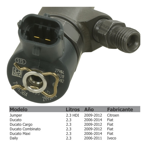 Inyector Diesel 0445110273, Bosch Para Ducato 2.3 Fiat 06-14 Foto 6