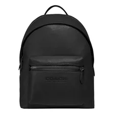 Mochila Coach Charter Piel Granulada Refinada, Negro,