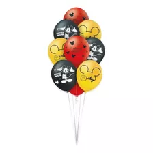 25 Balão Bexigas N9 Decoração Festa Mickey Mouse Disney