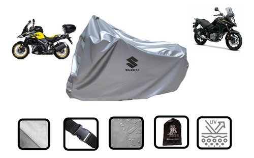 Funda Afelpada Para Moto Suzuki Vstrom 100% Impermeable!! Foto 7