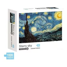 Quebra Cabeça Noite Estrelada Vincent Van Gogh Puzzle 1000pç