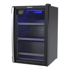 Cervejeira Visa Venax 100 Litros Blue Light Preto Fosco 110v