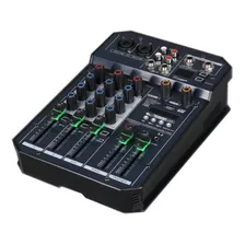 Mesa De Som Mixer 3 Canais,aux,eq,efeito,+48v,usb,bluetooth