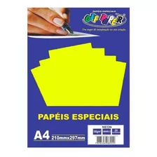 Papel A4 Amarelo Neon 180g 20fls Off Paper